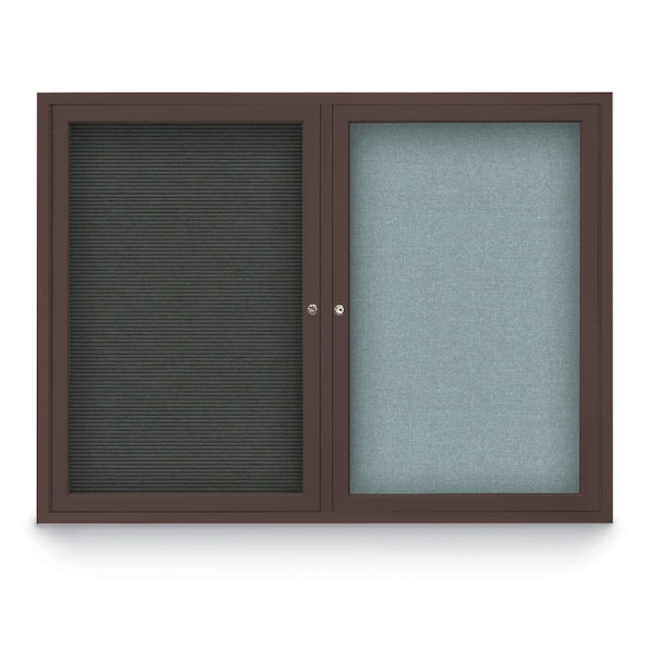 Corkboard, Burgundy/Satin, 36" x 36"